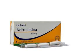 AZITROMICINA 500 MG CAJA X 3 TABLETAS (LA SANTE)