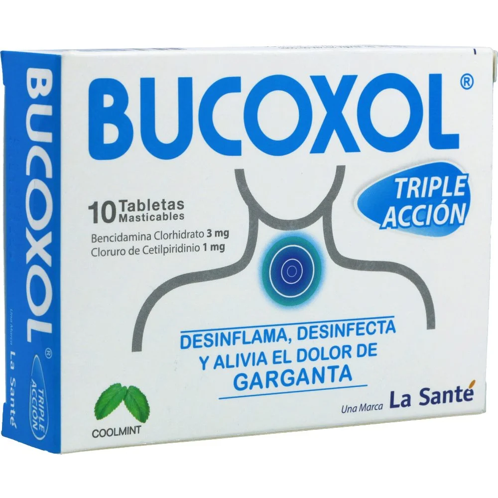 BUCOXOL COOLMINT CAJA X 10 TABLETAS
