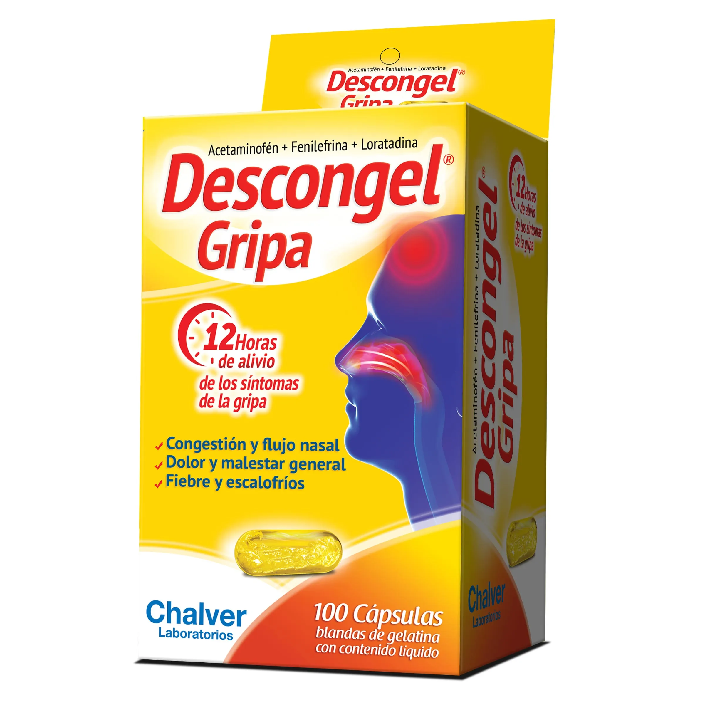 DESCONGEL GRIPA CAJA X 100 CAPSULAS (CHALVER)