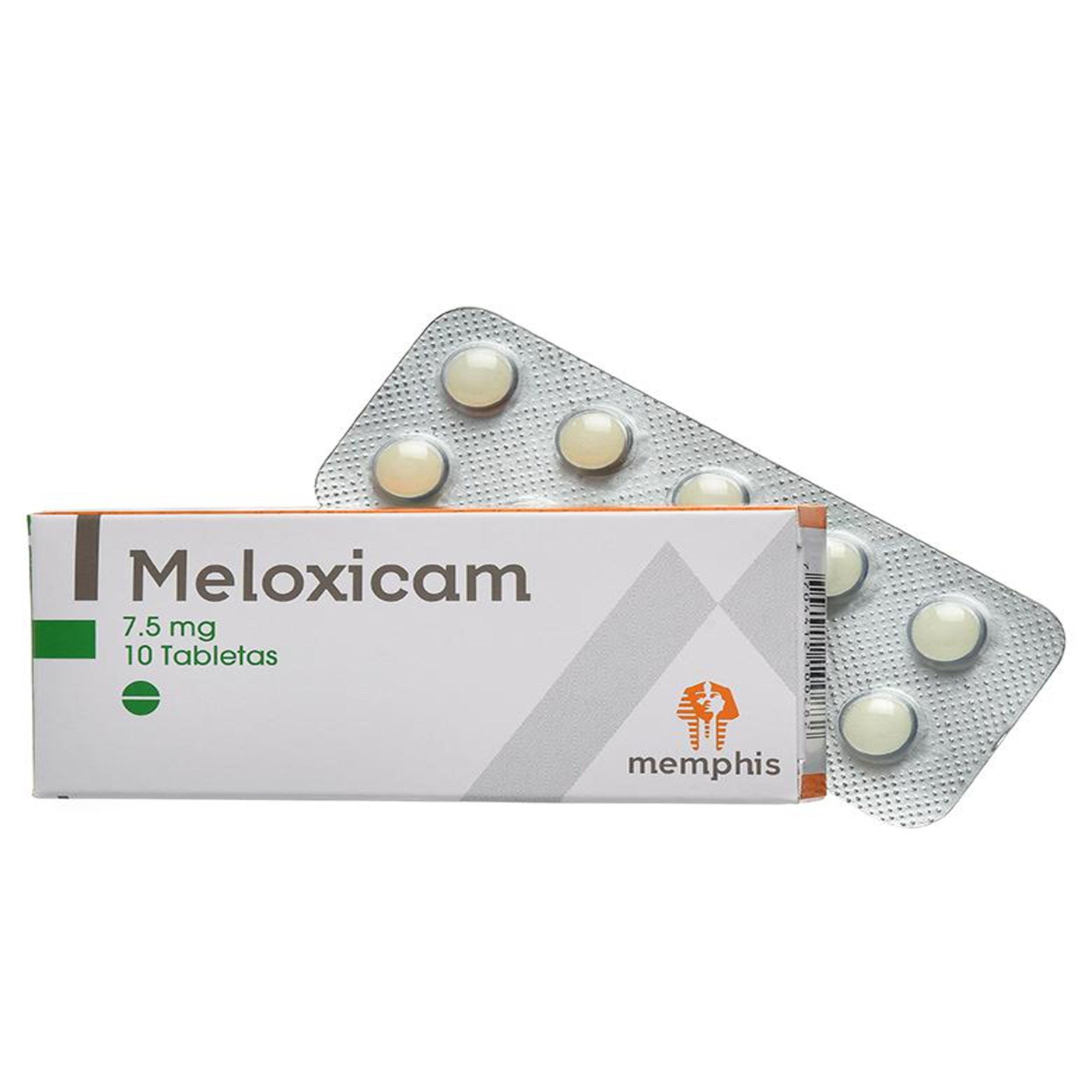 MELOXICAM 7,5 MG CAJA X 10 TABLETAS (MEMPHIS)