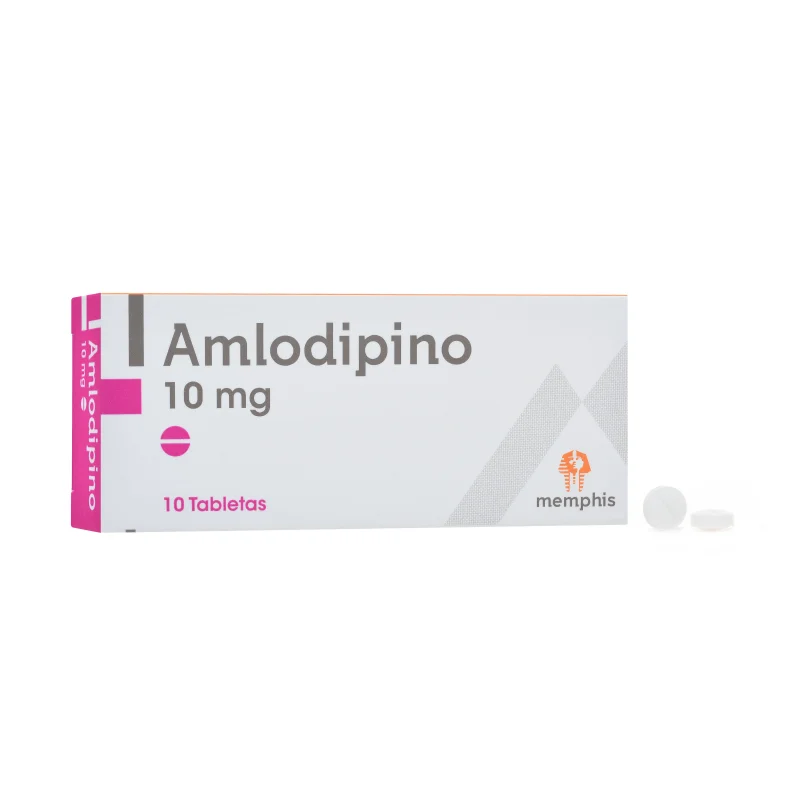 AMLODIPINO 10 MG CAJA X 10 TABLETAS (MEMPHIS)
