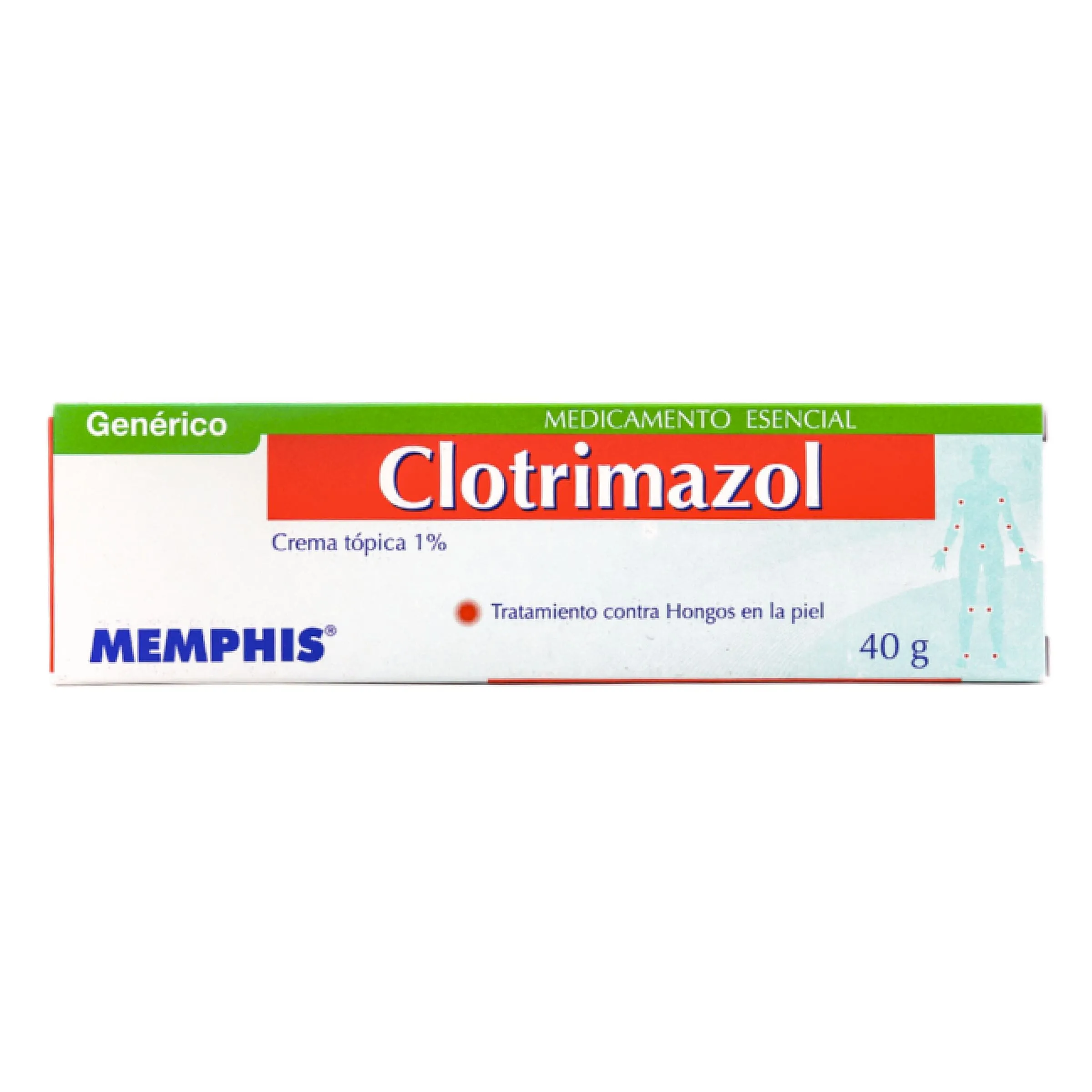 CLOTRIMAZOL 1% CREMA TOPICA TUBO X 40 GRAMOS  ( MEMPHIS)