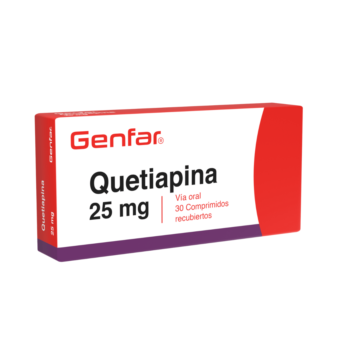 QUETIAPINA 25MG TAB CAJA X 30 UND  GENFAR