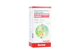 ACETAMINOFEN 500 MG + CAFEINA 65 MG CAJA X 48 TABLETAS (GENFAR)