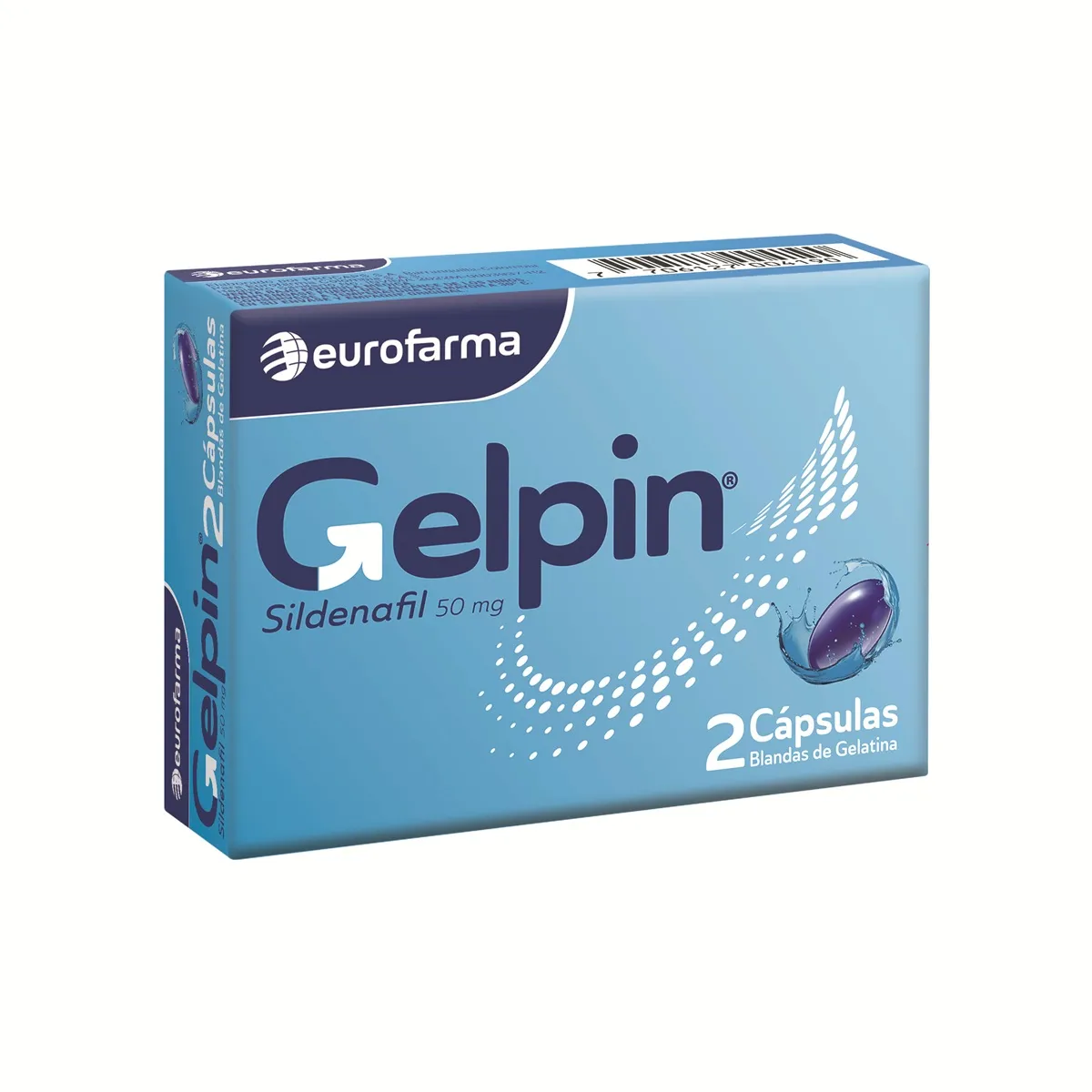GELPIN 50 MG CAJA X 2 CAPSULAS BLANDAS (EUROFARMA)