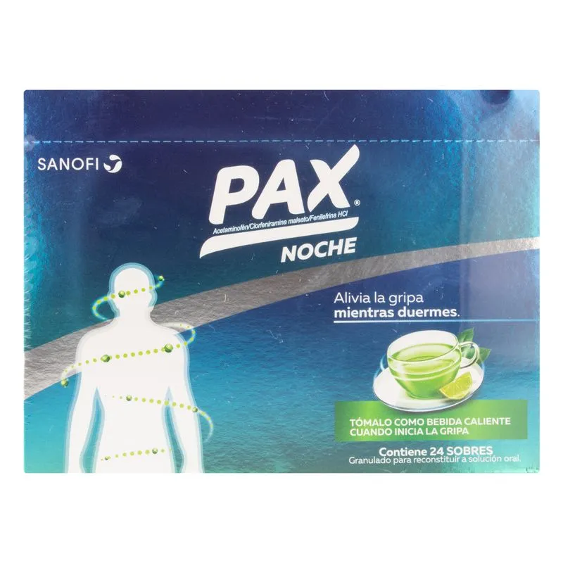 PAX NOCHE BEBIDA CALIENTE LIMON CAJA X 24 SOBRES