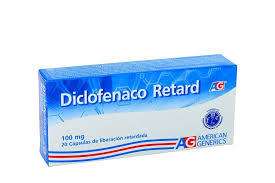 DICLOFENACO RETARD 100MG CAJA X 20 CAPSULAS DE LIBERACION PROLONGADA (AG)