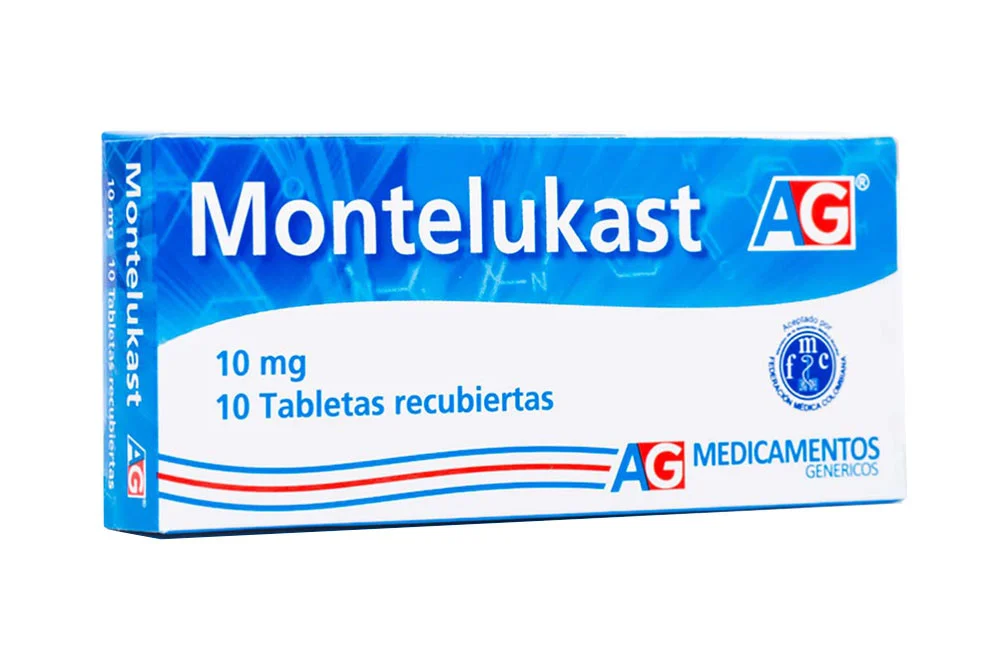 MONTELUKAST 10 MG CAJA X 10 TABLETAS RECUBIERTAS (AG)