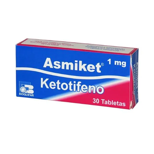 ASMIKET 1 MG CAJA X 30 TABLETAS (BIOQUIFAR)