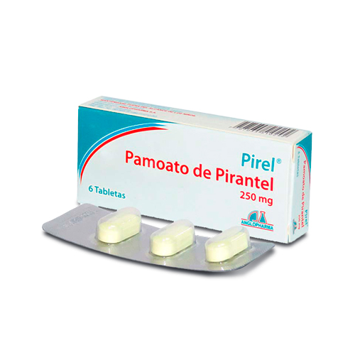 PAMOATO DE PIRANTEL 250 MG CAJA X 6 TABLETAS (ANGLOPHARMA)
