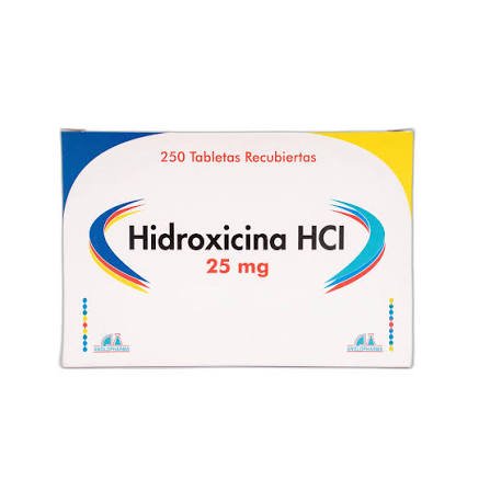 HIDROXICINA 25 MG CAJA X 250 TABLETAS (ANGLOPHARMA)