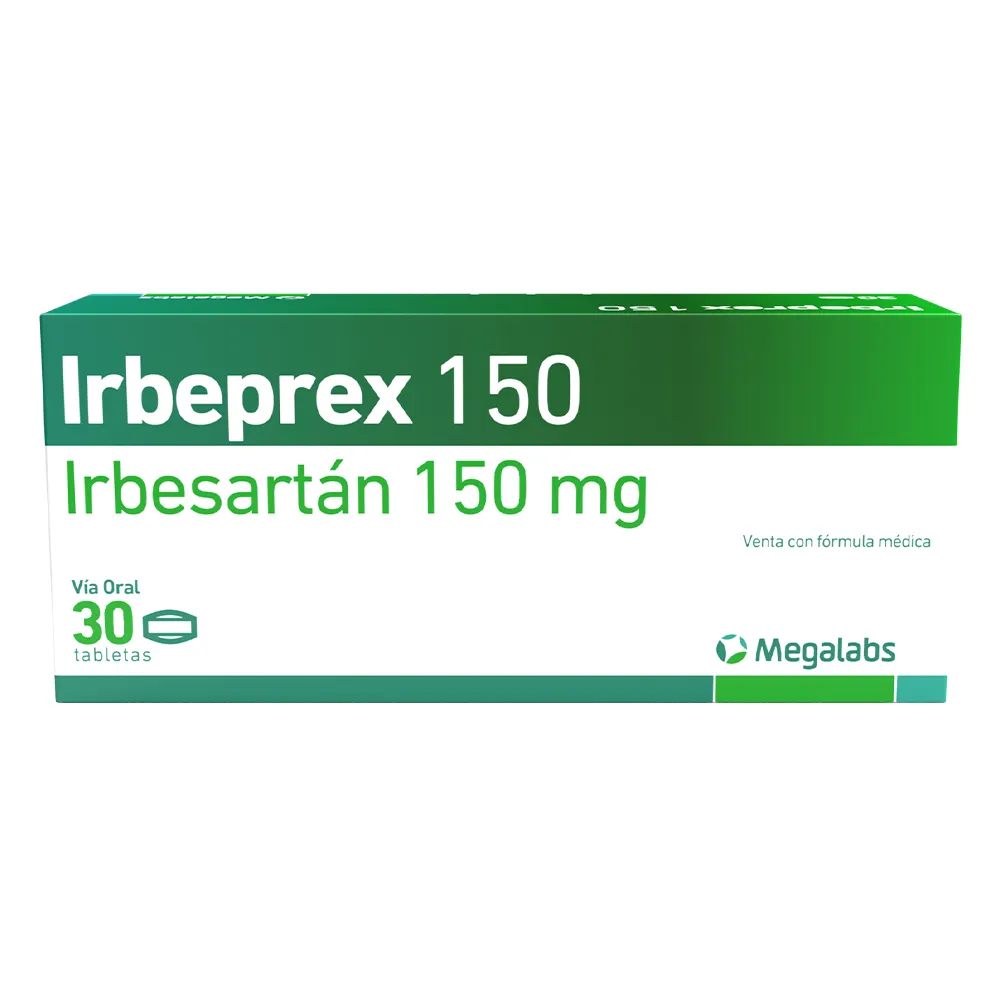 IRBEPREX 150 MG CAJA X 30 TABLETAS (MEGALABS)