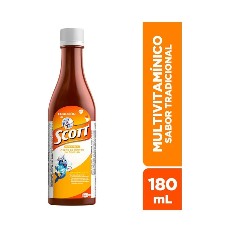EMULSION DE SCOTT TRADICCI0NAL FRASCO X 180 ML