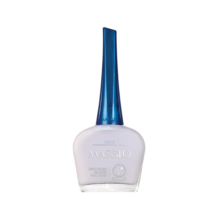 ESMALTE MASGLO COLOR NIEVE FRASCO X 135 ML