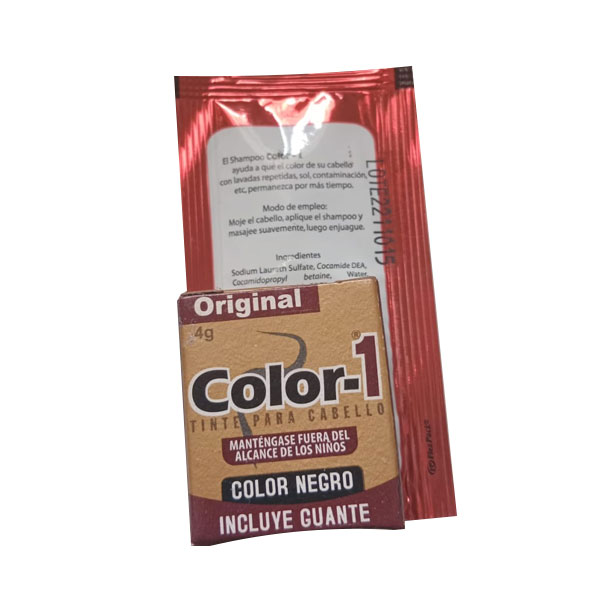 TINTE PARA CABELLO PASTILLAS COLOR NEGRO (COLOR 1)