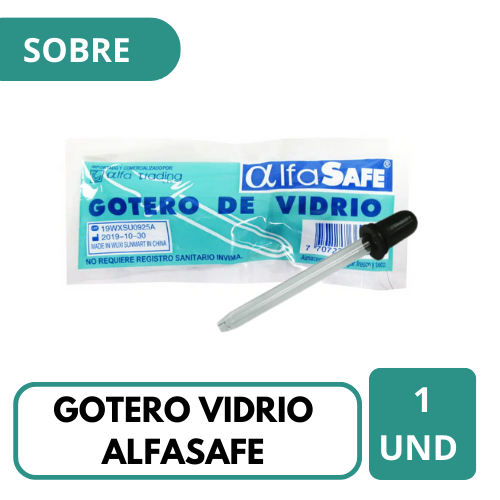 GOTERO DE VIDRIO (ALFA SAFE)