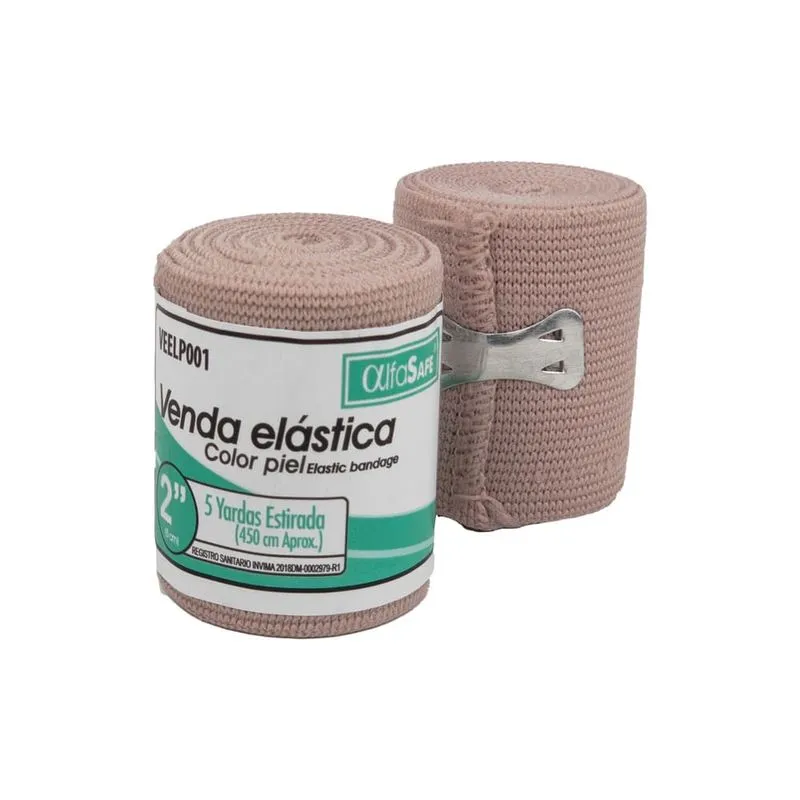 VENDA ELASTICA COLOR PIEL 2X5 YARDAS (ALFASAFE)