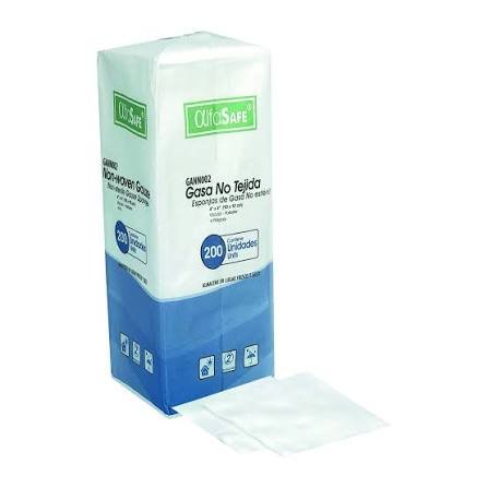 GASA NO TEJIDA 4X4 CAJA X 200 UND (ALFASAFE)