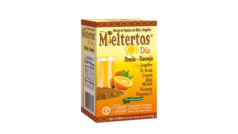 MIELTERTOS BEBIDA CALIENTE DIA PANELA/NARANJA CAJA X 6 SOBRES
