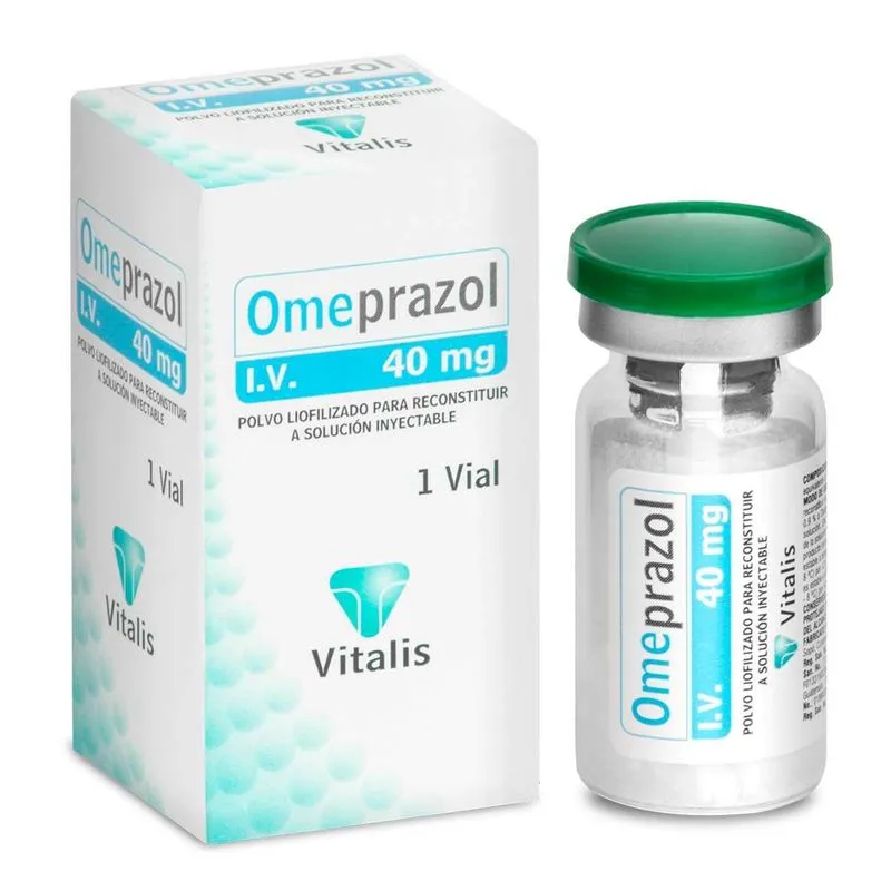 OMEPRAZOL 40 MG/1.5 ML CAJA X 1 AMPOLLA (VITALIS)