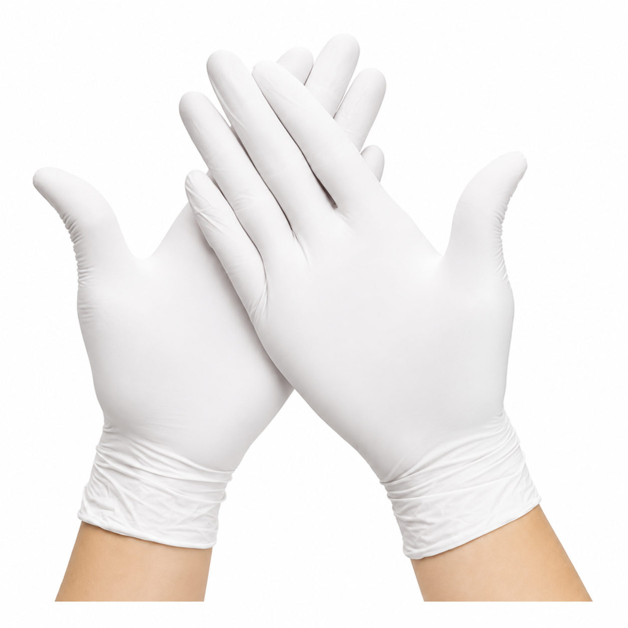 GUANTES DE LATEX BLANCO TALLA S CAJA X 100 UND (S/M)