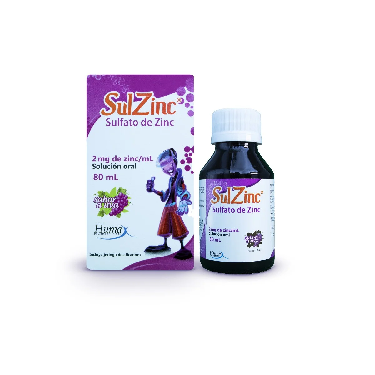 SULZINC 2MG FRASCO X 80 ML (HUMAX)