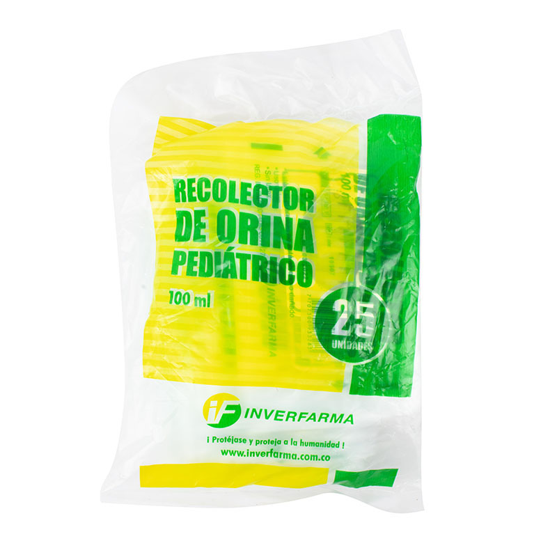 RECOLECTOR DE ORINA PEDIATRICO BOLSA X 100 ML