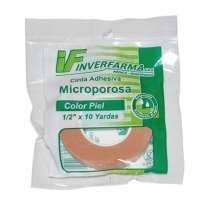 CINTA MICROPOROSA COLOR PIEL 1/2 X 10Y UNIDAD (INVERFARMA)