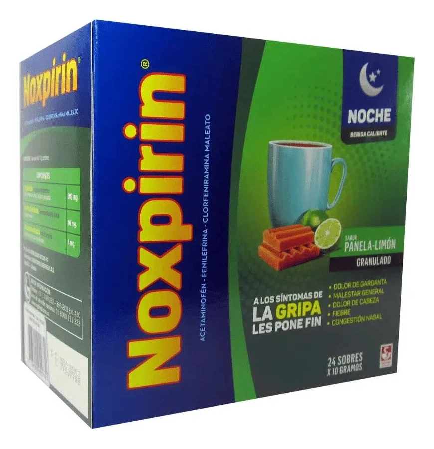 NOXPIRIN NOCHE BEBIDA CALIENTE CAJA X 24 SOBRES (SIEGFRIED)