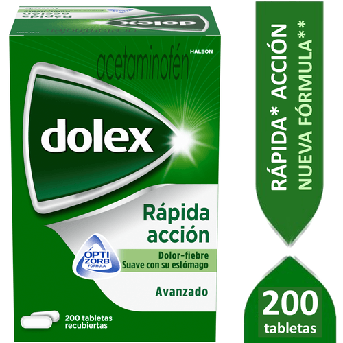 DOLEX RAPIDA ACCION AVANZADO CAJA X 200 TABLETAS (HALEON)