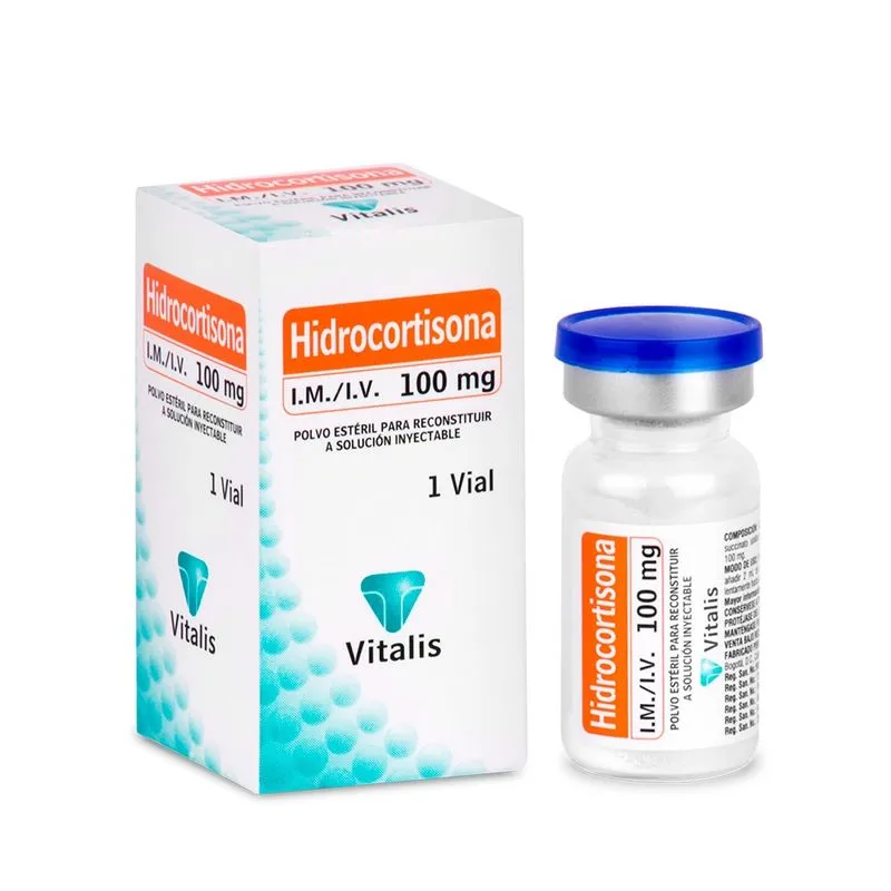 HIDROCORTISONA 100 MG AMPOLLA X 2 ML (VITALIS)