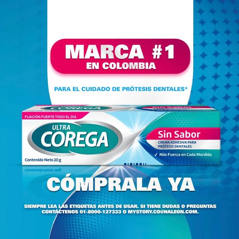 CREMA DENTAL COREGA ULTRA SIN SABOR TUBO X 20 GR