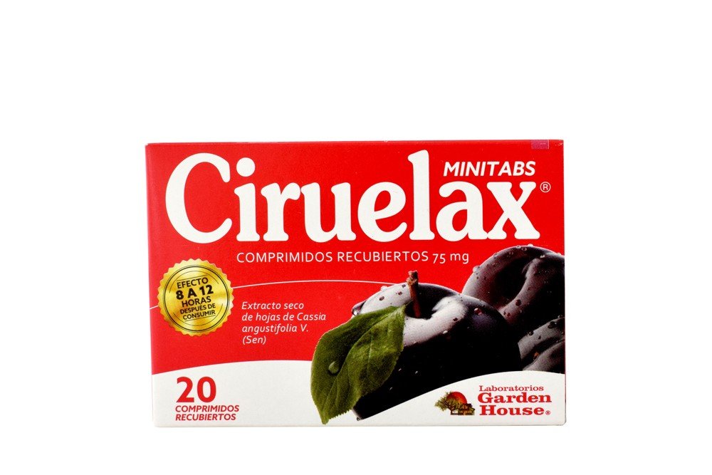 CIRUELAX 75 MG COMPUESTO CAJA X 20 COMPRIMIDO