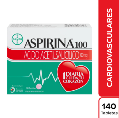 ASPIRINA 100 CAJA X 28 TABLETAS (BAYER)