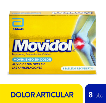 MOVIDOL ARTICULAR CAJA X 8 TABLETAS