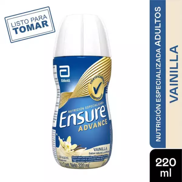 ENSURE ADVANCE VAINILLA LIQUIDO FRASCO X 220 ML (ABBOTT)