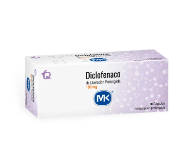 DICLOFENACO 100 MG DE LIBERACION PROLONGADA CAJA X 20 CAPSULAS (MK)