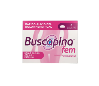 BUSCAPINA FEM CAJA X 6 TABLETAS (SANOFI)