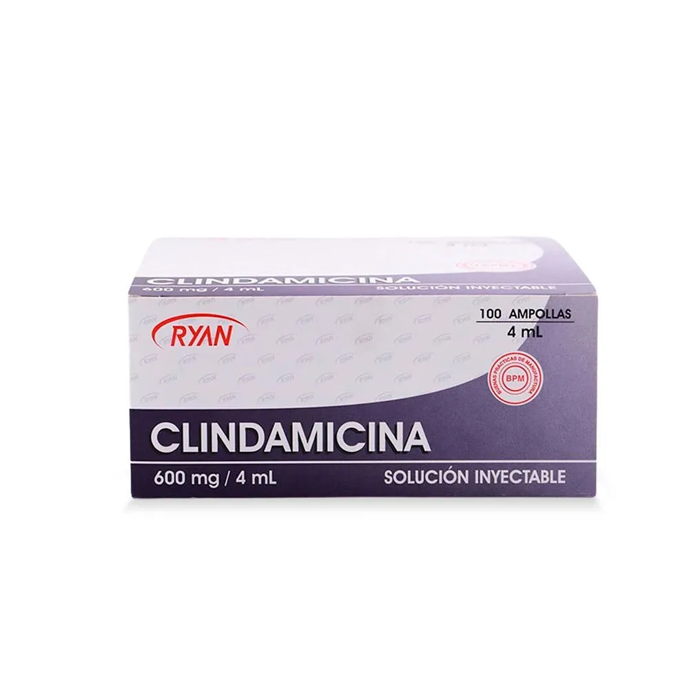 CLINDAMICINA 600 MG / 4 ML X 1 AMPOLLA (RYAN)