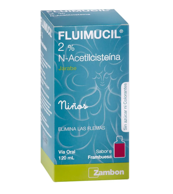 FLUIMUCIL 2% NIÑO JARABE FRASCO X 120 ML (ZAMBON)