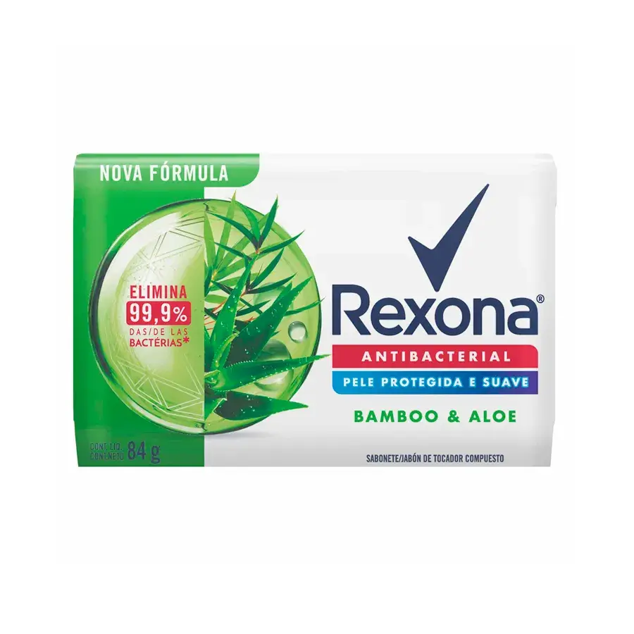 JABON REXONA BAMBOO Y ALOE BARRA X 110 GR