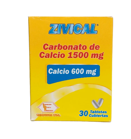 ZIVICAL 600 CAJA X 30 TABLETAS RECUBIERTAS