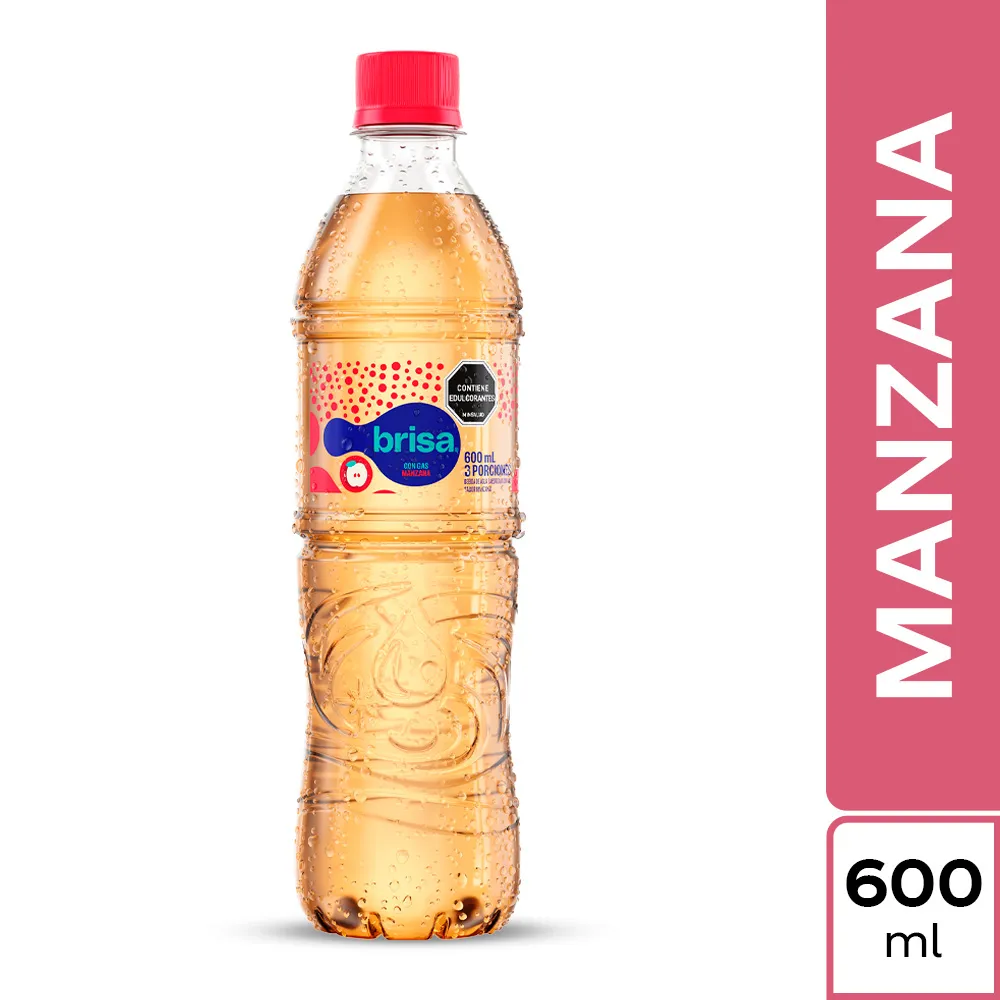 AGUA BRISA SABORIZADA MANZANA BOTELLA X 600 ML