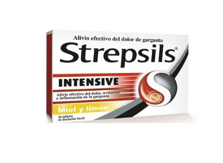 STREPSILS INTENSIVE PARA LA GARGANTA CAJA X 16 TABLETAS