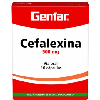 CEFALEXINA 500MG - CAJA X 10 CAPSULAS (GENFAR)