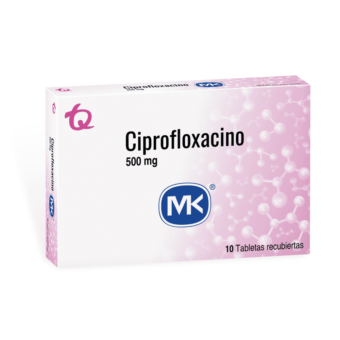 CIPROFLOXACINO 500 MG - CAJA X 10 TABLETAS (MK)