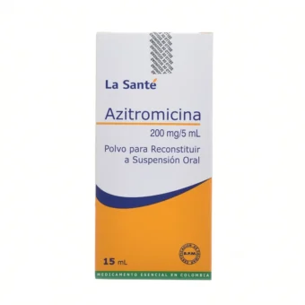 AZITROMICINA SUSP. 200MG/5ML - FRASCO X 15ML (LA SANTE)