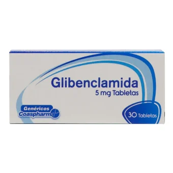 GLIBENCLAMIDA 5MG - CAJA X 30 TABLETAS (COASPHARMA)