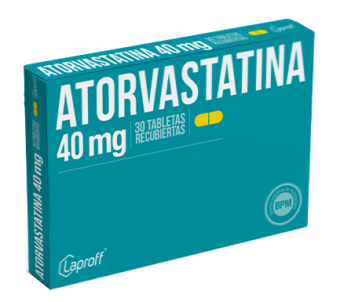 ATORVASTATINA 40 MG - CAJA X 30 TABLETAS (LAPROFF)