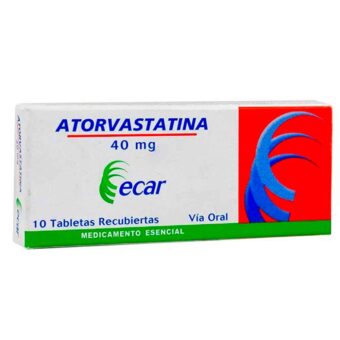 ATORVASTATINA 40MG - CAJA X 10 TABLETAS (ECAR)